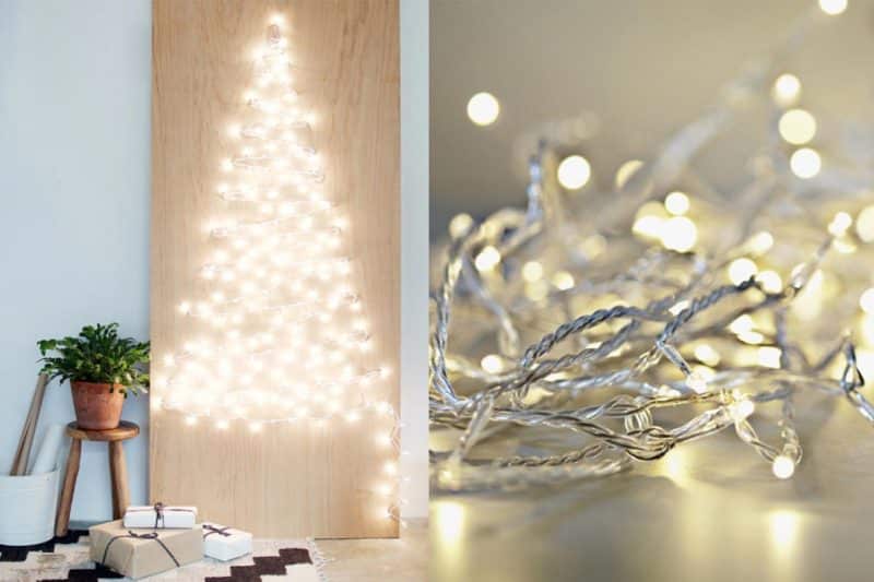 Albero di Natale fai da te con filo di luci, scopri come realizzarlo