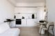 soggiorno e cucina dal design minimalista