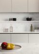 cucina con top in Lapitec effetto marmo