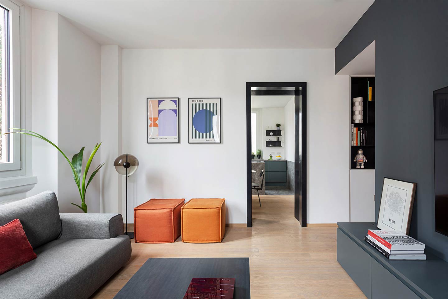 appartamento milanese di 90 mq ristrutturato da DC|EF Studio