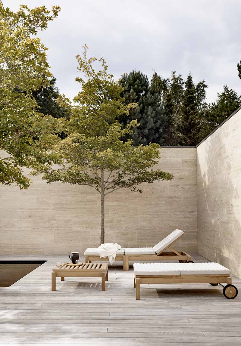 arredamento outdoor per il bordo piscina