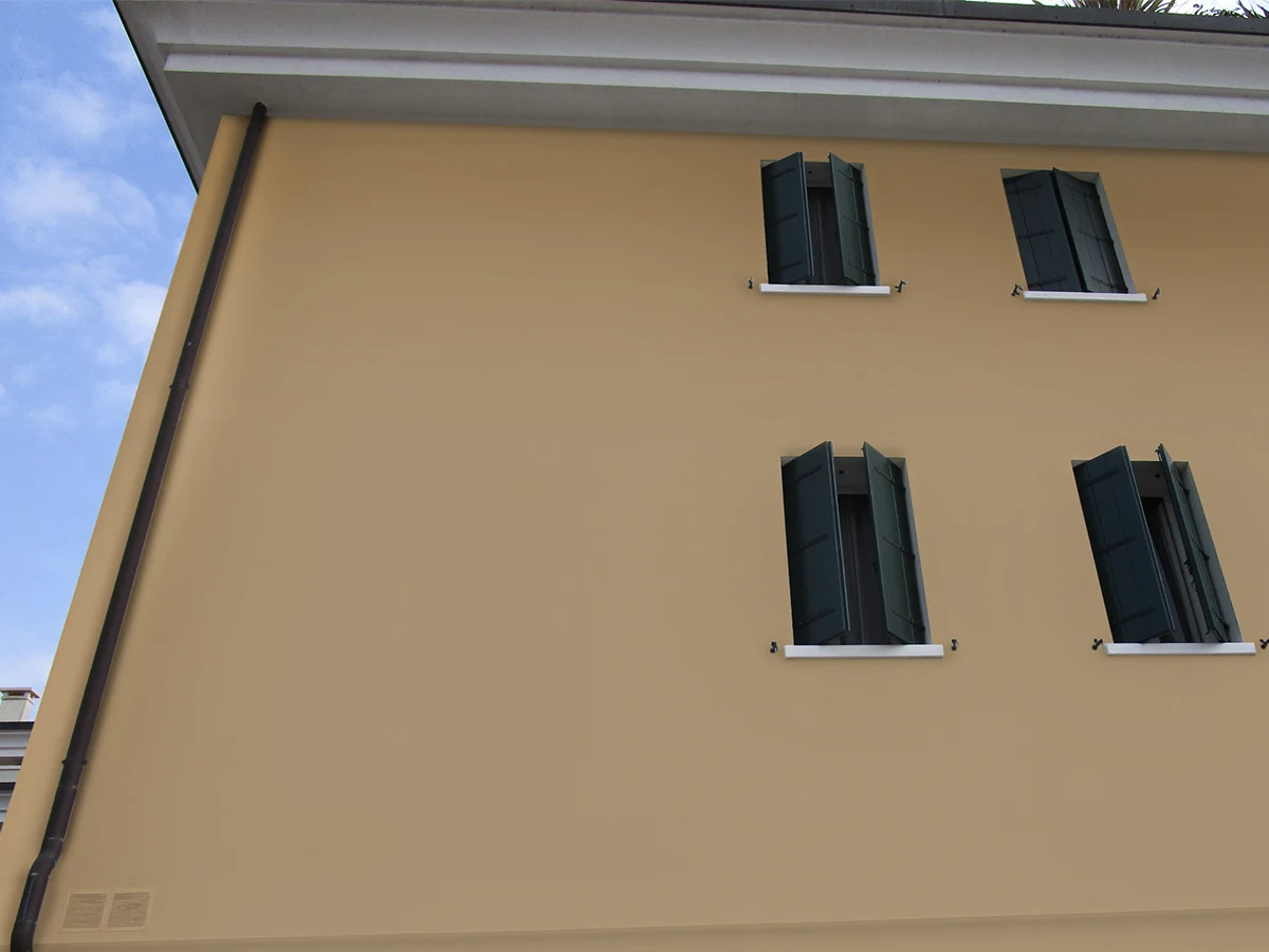 edificio dopo il cappotto termico sistema Rebuild di ARD Raccanello