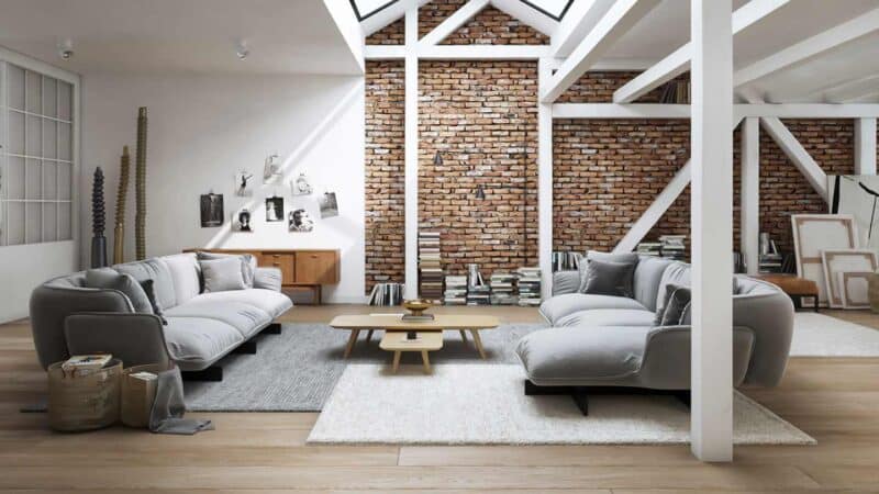 idee su come arredare il soggiorno in stile industriale