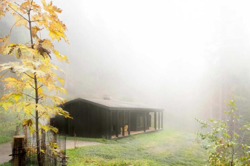 baita in legno prefabbricata di soli 35 mq