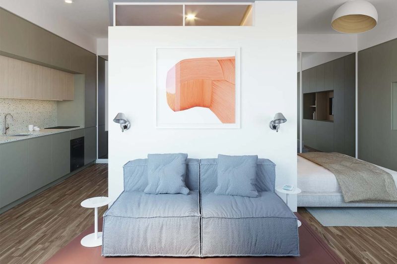 RM Architecture trasforma 35 mq in un appartamento elegante e funzionale