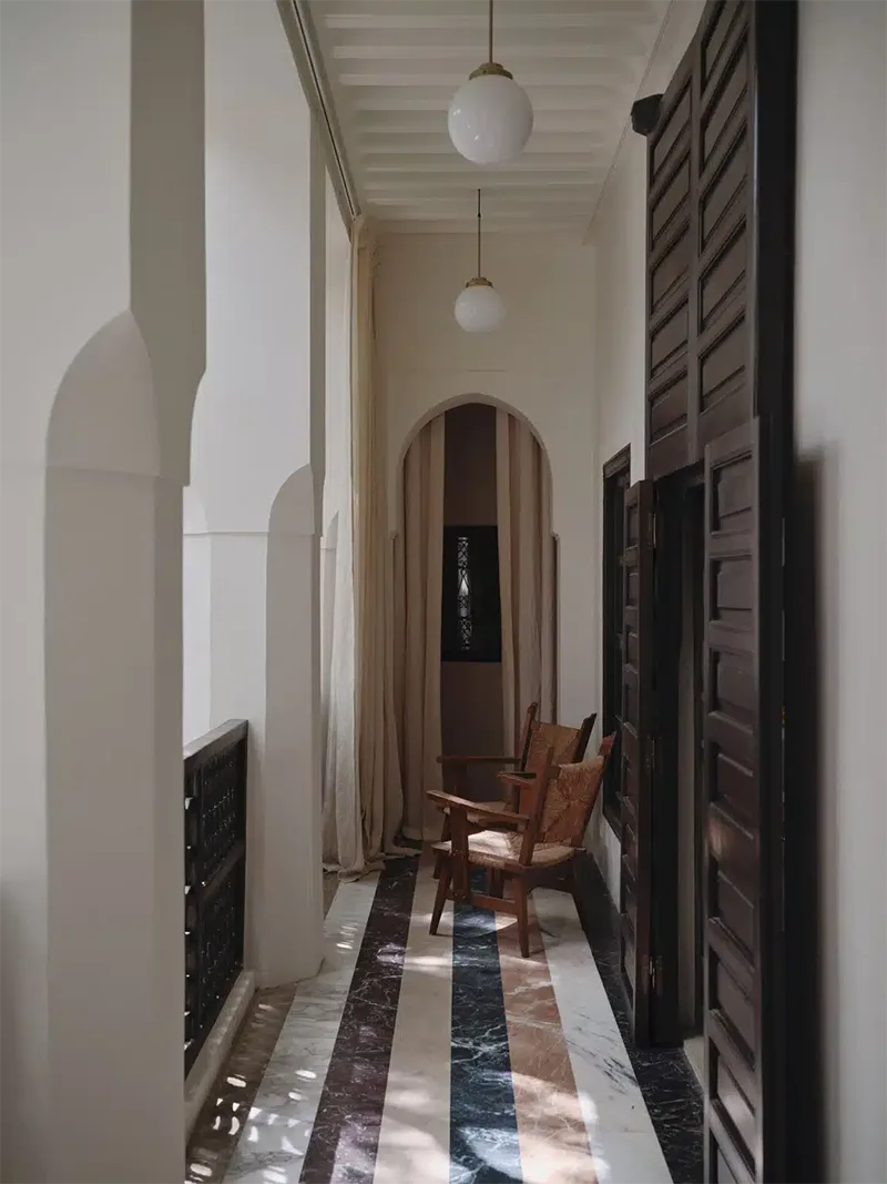 ingresso di una Suite del Riad Rosemary a Marrakech