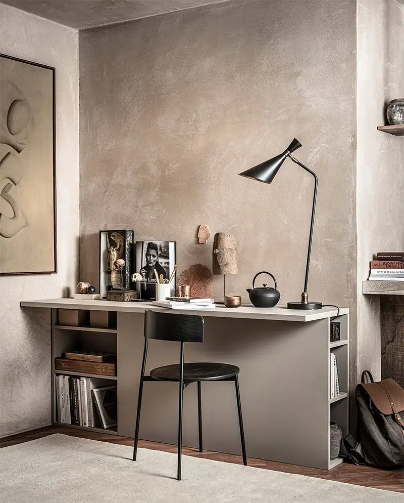 mobile fai da te completamente personalizzabile per creare un angolo studio in soggiorno