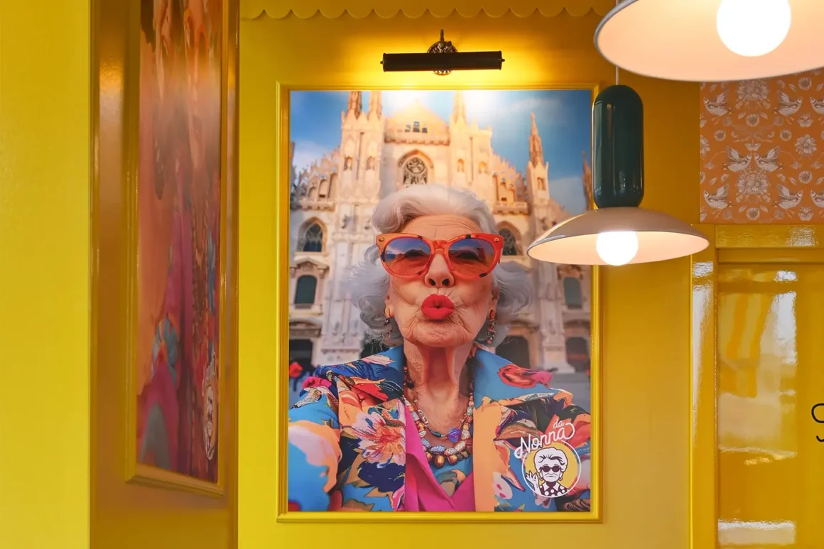 dettaglio decorativo del ristorante Da Nonna a Milano progettato da Nick Maltese Studio