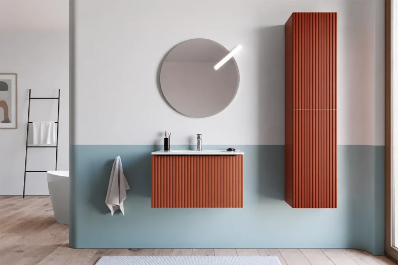 Arredare il bagno seguendo i trend del momento: la rivoluzione del canneté e del color-blocking