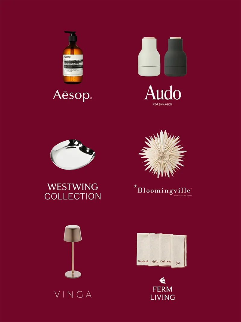 Calendario Avvento Westwing 2026 è arrivato: ecco cosa si nasconde dietro le 24 finestrelle 2 Brand del calendario Avvento Westwing 2026: Aesop, Audo Copenhagen, Bloomingville, Vinga, Ferm Living