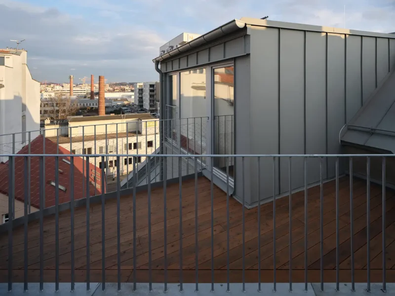 Terrazza con vista su Libeň